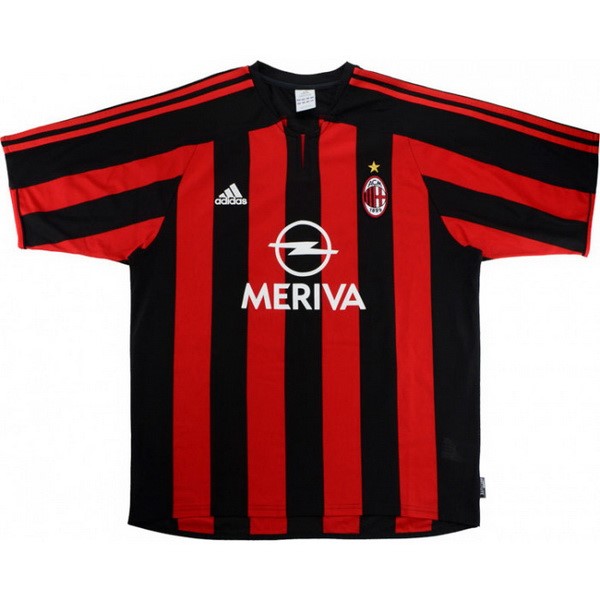 Tailandia Camiseta AC Milan 1st Retro 2003 2004 Rojo